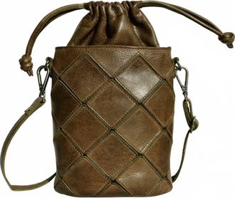 Latico Womens Leather Payne Crossbody Purse In Moss