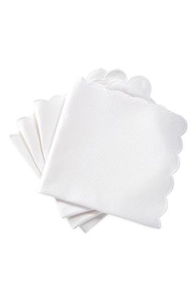 Matouk Savannah Gardens Set of 4 Napkins in White at Nordstrom