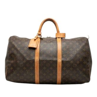 Louis Vuitton Pre-owned Weekend Bags, female, Brown, Size: ONE SIZE Pre-owned Keepall 50