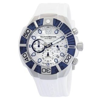 Technomarine Reef Black Chronograph GMT Quartz White Dial Mens Watch TM-523013