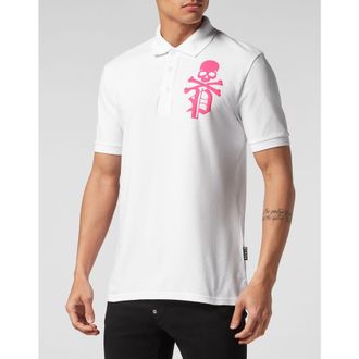Philipp Plein Polo Shirt Skull&Bones Men in White at Nordstrom, Size Xxx-Large