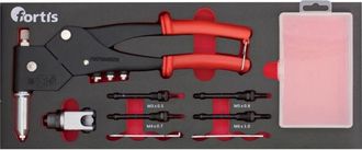 Fortis Remachadora Manual 3 En 1 2,4 - 5,0mm Fortis