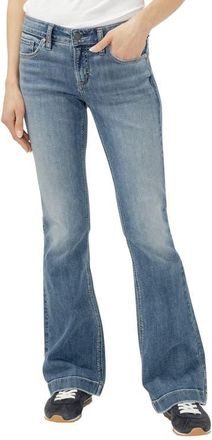 Silver Jeans Co Elyse Curvy Mid Rise Bootcut Jeans in Saturday Morning at Nordstrom, Size 28 X 31