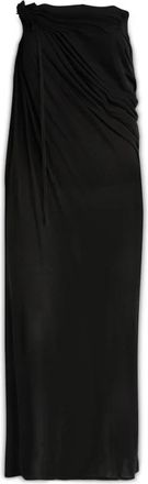 ADĀMO Andrea Adamo Maxi Rok - Dames - Maxi Rokken - Zwart - S - Leer - Rokken