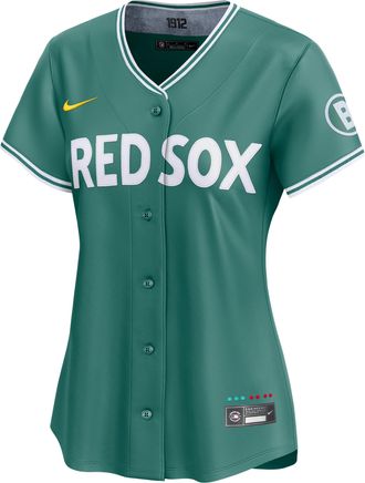 Nike Boston Red Sox City Connect Womens Nike Womens Dri-FIT ADV MLB Limited Jersey in Green | LM2W0CE7BQ-1U2