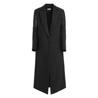 Coperni Dames, Mantels, Zwart, Maat: 3XS Wol