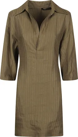 Petar Petrov Loose Fit Striped Daytime Dress