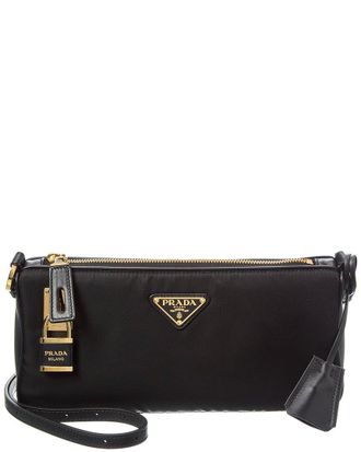 Prada Small Re-Nylon & Leather Shoulder Bag