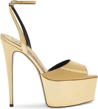 Alexandre Vauthier 116 mm sandalen met metallic afwerking - Goud