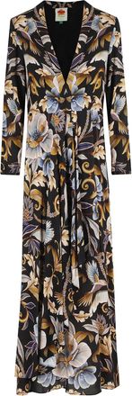 Farm Rio Snake Garden Maxi Dress