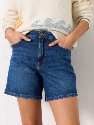 Fat Face FatFace Elsham Blue Denim Shorts