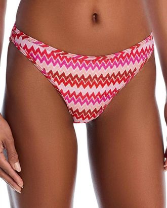 Ramy Brook Isla Bikini Bottom In Flame Chevron