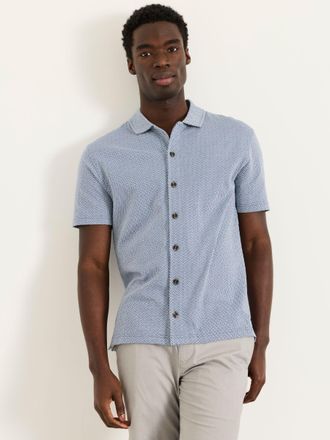 Fat Face FatFace Blue Geo Pattern Shirt