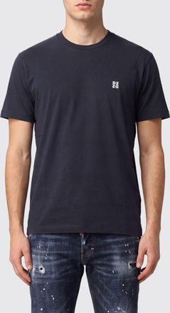 Dsquared2 Crewneck Cotton T-shirt with Contrast Logo