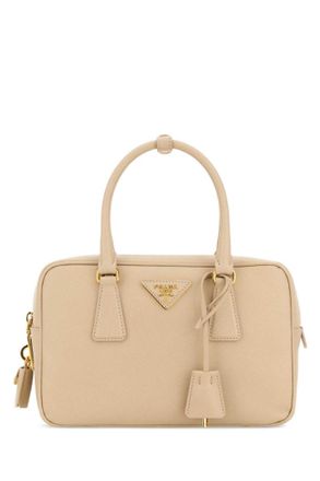 Prada Light Brown Logo Small Satchel
