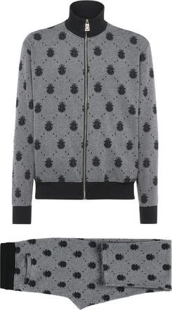 Billionaire Boys Club Jogging Set: Zip-up Jacket & Pants Monogram - Heren - Jumpsuits - Grijs - 2XL - Tweed - Jumpsuits & Playsuits