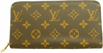 Louis Vuitton Brown Fuchsia Long Wallet (Bi-Fold) (Pre-Owned)
