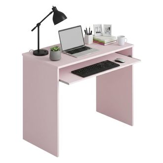 Dmora Dmora - Escritorio Dcapezz, Escritorio De Oficina Con Estante, Mesa De Estudio Con Soporte Para Pc Para Oficina O Dormitorio,mesa De Estudio, 90x54h79
