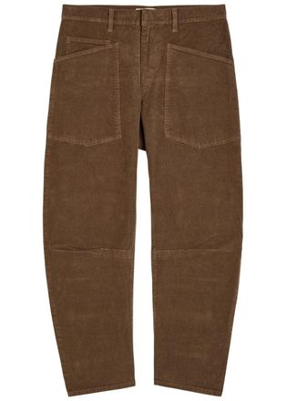 Nili Lotan Shon Barrel-leg Corduroy Trousers - Brown - 10 (UK14 / L)