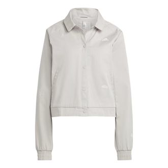 adidas (WMNS) adidas Track Top with Healing Crystals Inspired Graphics Grey IC5713