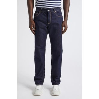 Dolce & Gabbana Distressed Straight Leg Jeans in Variante Abbinata at Nordstrom, Size 52
