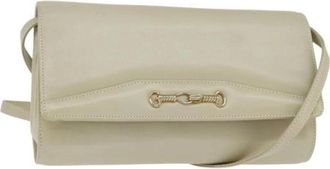 Celine Pre-owned Cross Body Bags, female, Beige, Size: ONE SIZE Pre-owned Leather Cross Body Bag