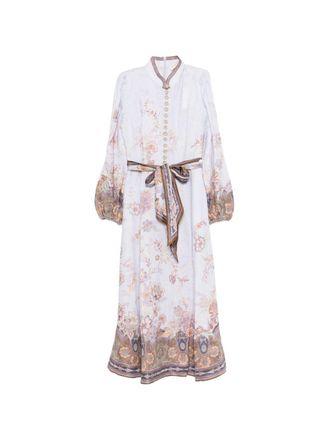 Zimmermann Luna midi-jurk met print
