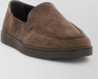 Churchs stanley loafers round toe rubber sole suede