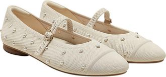 Vivaia Almond-Toe Mary-Jane AdaptAll in Cream Ivory Pearls at Nordstrom, Size 7.5