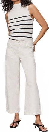 Sanctuary League Crop Jeans In Light Oat