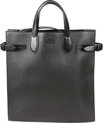 Valentino Garavani Antibes Tote - Heren - Shoppers - Zwart - ONE Size - Leer - Tassen