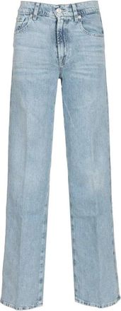 7 For All Mankind Klassieke Jeans van Katoenmix - Dames - Regular Fit Jeans - Blauw - W29 - Katoen - Jeans