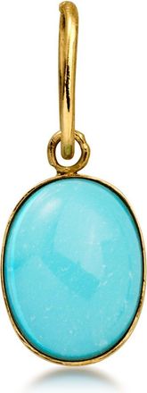 Ross-Simons Turquoise Charm in 14kt Yellow Gold