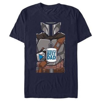Star Wars Mens Star Wars The Mandalorian Worlds Best Dadalorian Graphic T-Shirt in Navy Blue at Nordstrom, Size Xxx-Large