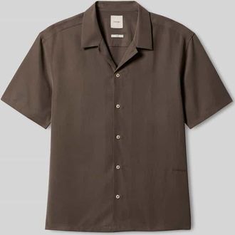 Calvin Klein Freizeithemd mit Reverskragen in Mittelbraun, Gr&ouml;&szlig;e XXL