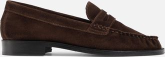 Duke + Dexter Duke + Dexter, Womens CB Brown Suede Penny Loafer - Womens, Size 3