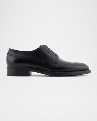 Giorgio Armani Men & apos;s Leather Brogue Derby Shoes