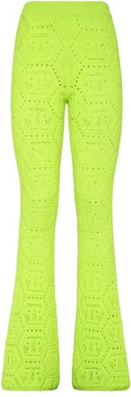 Philipp Plein Dames, Broeken, Geel, Maat: XS Katoen