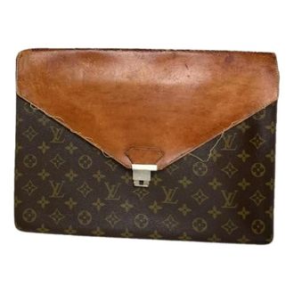 Louis Vuitton Clutch in Pelle Pre-owned - - Pre-owned - Donna - Marrone - ONE SIZE