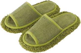 Generic Slippers Women Lazy Floor Cleaning Footwear Detachable Washable Silent Vacuuming Clogs Hands Free Cleaning For Home Use Cozy Slippers For Women(Green,