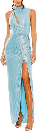 Mac Duggal High Neck Sleeveless Gown