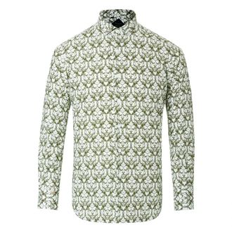 Billionaire Boys Club Silver Cut LS Leone Shirt - Heren - Casual Overhemden - Groen - XS - Katoen - Overhemden