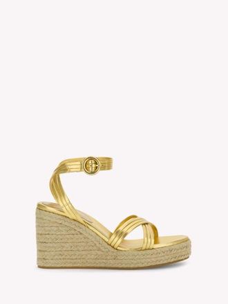 Gianvito Rossi Lianne Beach Espadrillas in Gold Nappa at Nordstrom, Size 37.5