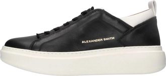 Alexander Smith Wembley Sneakers - Heren - Sneakers - Zwart - 42 EU - Leer - Schoenen