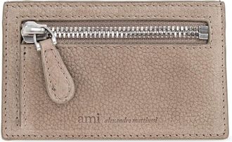 Ami Leren Kaarthouder - unisex - Portefeuilles - Beige - ONE Size - Katoen - Accessoires