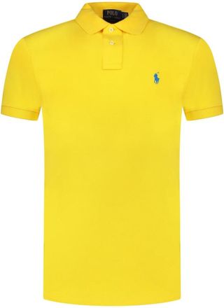 Polo Ralph Lauren Polo Shirt Ss 23 Collectie - Heren - Polos - Geel - S - Katoen - Tops