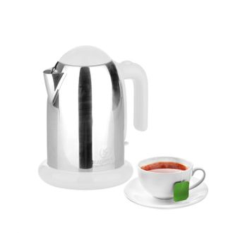 KASANOVA Bollitore K Line bianco da 2200W - in acciaio inox, design Luc