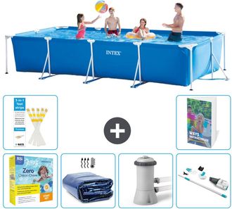 Intex Piscina Con Estructura Rectangular - 450x220x84 Cm - 7-piezas S39