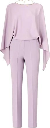 Pinko Bietole Jumpsuit - Dames - Jumpsuits - Paars - S - Leer - Jumpsuits & Playsuits