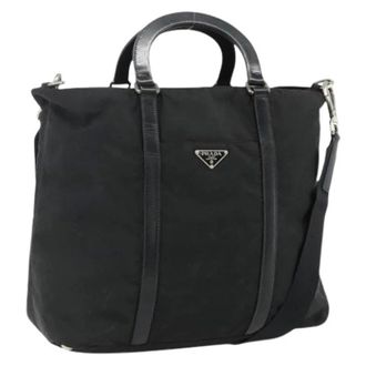 Prada Pre-owned Tote Bags, female, Black, Size: ONE SIZE Pre-owned Vintage Tote Bag